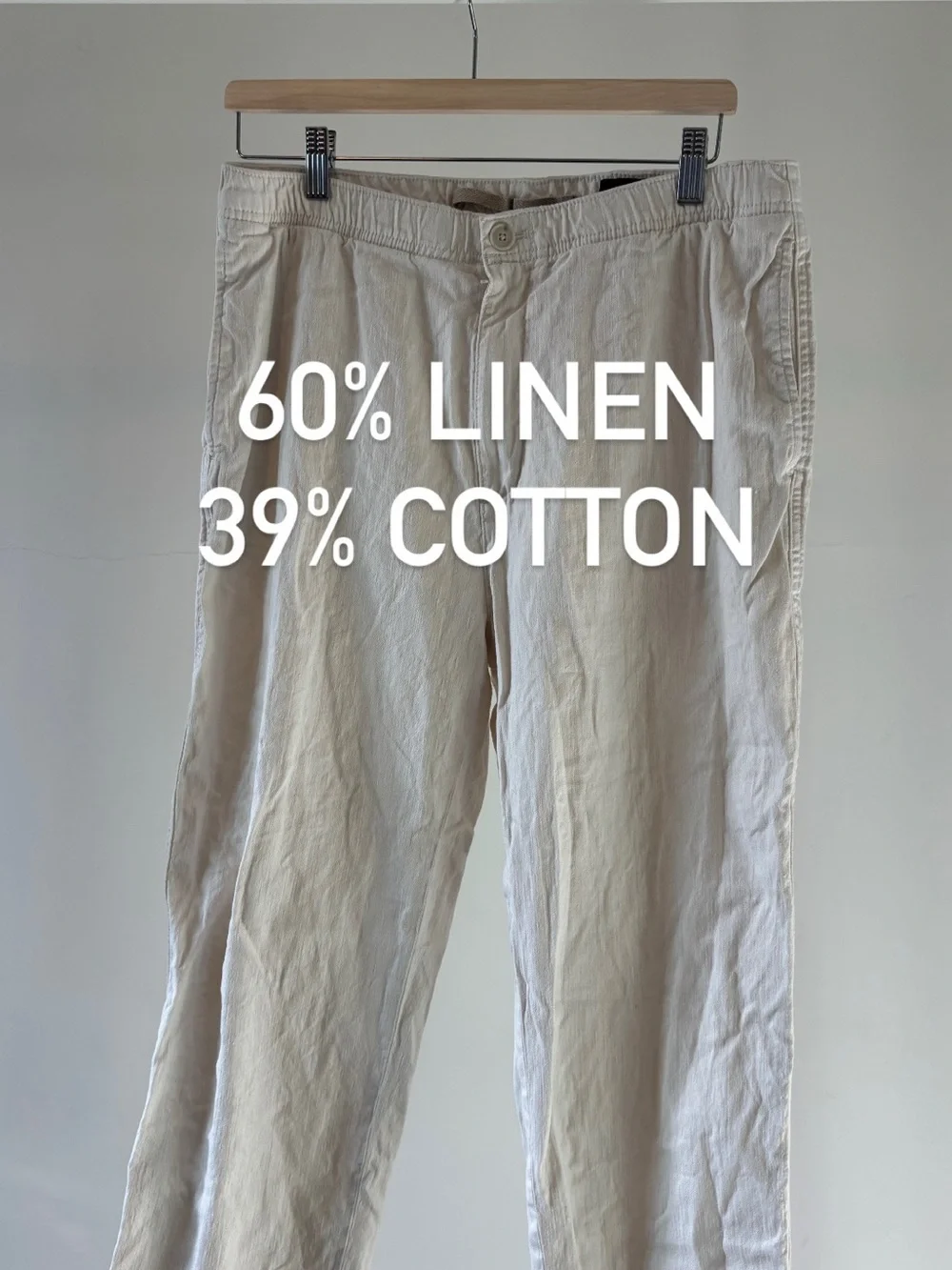 Banana Republic Traveler Linen Snow Day Pants | linen & cotton | 32x30